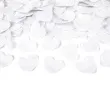 tuba strzelajaca konfetti serca bialy partydeco 80 cm
