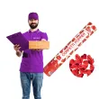 tuba strzelajaca konfetti serca czerwone partypal 40 cm