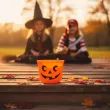 wiaderko do zbierania cukierkow na halloween dynia na slodycze dla dzieci cukierek albo psikus
