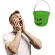 wiaderko na cukierki dynia halloween zielony guirca 30 cm