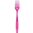 widelce plastikowe premium goldplast fuksja 19 cm 10 szt