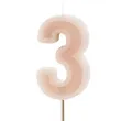 wieczka na tort cyfra 3 brudny r partydeco 10 cm