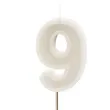wieczka na tort cyfra 9 be owy partydeco 10 cm