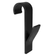 wieszak na grzejnik lazienkowy haczyk zaokraglony czarny 2 szt