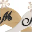 wieszaki slubne mr i mrs czarny czarny drewno 2 szt