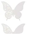 wizytowka na kieliszek biale motylki godan 6 szt