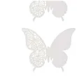 wizytowka na kieliszek biale motylki godan 6 szt