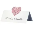 wizytowka na stol serduszko partydeco 25 szt