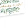 wizytowki na stol komunia ihs eukaliptus beauty 5x8 cm 10 szt