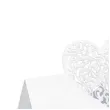 wizytowki na stol serce bialy partydeco 10 szt