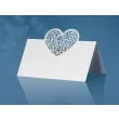 wizytowki na stol serce bialy partydeco 10 szt