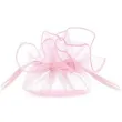 woreczki z organzy sciagane okragle rozowe ciemne partydeco 25 cm 10 szt