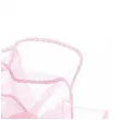 woreczki z organzy sciagane okragle rozowe ciemne partydeco 25 cm 10 szt