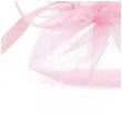 woreczki z organzy sciagane okragle rozowe ciemne partydeco 25 cm 10 szt