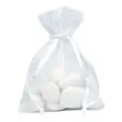 woreczki z organzy sciagane proste biale partydeco 10 cm 10 szt