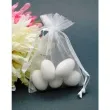 woreczki z organzy sciagane proste biale partydeco 10 cm 10 szt