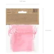 woreczki z organzy sciagane proste rozowe partydeco 10 cm 10 szt
