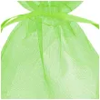 woreczki z organzy sciagane proste zielony partypal 7 x 9 cm 10 szt