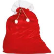 worek mikolaja classic z futerkiem czerwony guirca 55x95 cm
