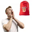 worek mikolaja swiateczny renifer czerwony 50 x 80 cm partypal