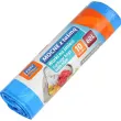 worki na smieci premium 60l niebieskie z tasma ravi 10 szt