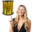 wstazka do balonow holograficzna zlota partypal 5 mm 225 m