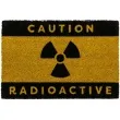 wycieraczka caution radioactive czarno zolta ootb 60 x 40 cm