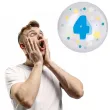 xx balon 45 cm cyfra 4 niebieski