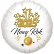 xx balon bialy nowy rok 2025