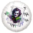 xx balon bialy szalony joker z karta