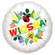 xx balon bialy wiosna kwiatki i owady