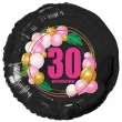 xx balon czarny 30 urodziny roz baloniki