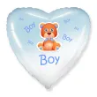 xx balon foliowy baby boy serce mis