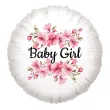 xx balon foliowy baby girl kwiat jabloni
