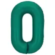 xx balon foliowy cyfra 0 86cm butelkowa zielen