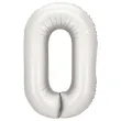 xx balon foliowy cyfra 0 86cm srebrny