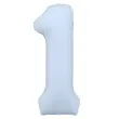 xx balon foliowy cyfra 1 86cm mglisty niebieski