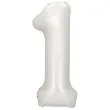 xx balon foliowy cyfra 1 86cm srebrny