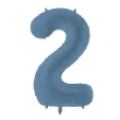 xx balon foliowy cyfra 2 86cm granat