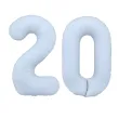 xx balon foliowy cyfra 2 86cm mglisty niebieski