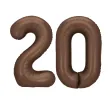 xx balon foliowy cyfra 2 86cm mocca
