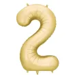 xx balon foliowy cyfra 2 86cm zloty