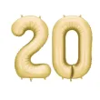 xx balon foliowy cyfra 2 86cm zloty