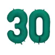 xx balon foliowy cyfra 3 86cm butelkowa zielen