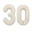 xx balon foliowy cyfra 3 86cm jasny bez