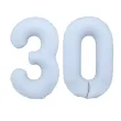 xx balon foliowy cyfra 3 86cm mglisty niebieski
