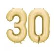 xx balon foliowy cyfra 3 86cm zloty
