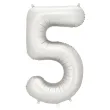 xx balon foliowy cyfra 5 86cm srebrny