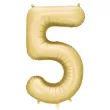 xx balon foliowy cyfra 5 86cm zloty