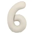 xx balon foliowy cyfra 6 86cm jasny bez